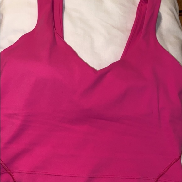 sonic pink lululemon align tank size 6! new never been worn before:) - Picture 3 of 3